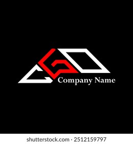 Diseño del logotipo de CGO, logotipo simple y moderno de CGO. Diseño de alfabeto de lujo CGO  