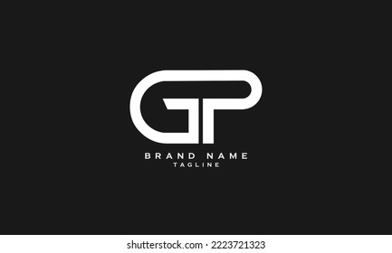 CGP, GP, PG, Abstract initial monogram letter alphabet logo design
