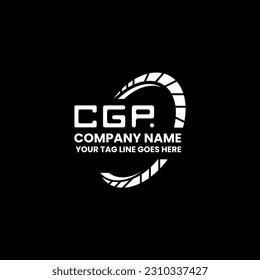 Logo de la letra CGP diseño creativo con gráfico vectorial, logotipo sencillo y moderno de CGP. Diseño de alfabetos lujosos de CGP  