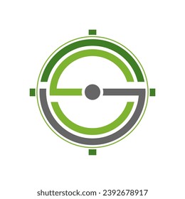 CGS, CSG, CS, SC, CG, GC, Resumen diseño del logotipo inicial de la letra monograma