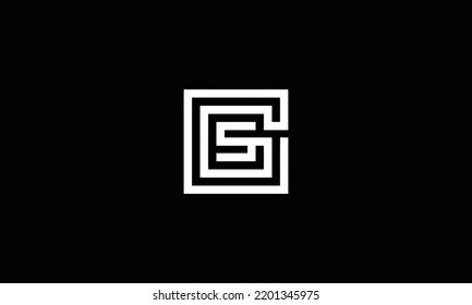  CGS Letter Initial Logo Design Template Vector Illustration 