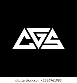 Diseño del logotipo de la letra del triángulo CGS con forma de triángulo. Monograma de diseño del logotipo del triángulo CGS. Plantilla de logotipo vectorial de triángulo CGS con color rojo. Logotipo triangular CGS Diseño sencillo, elegante y lujoso.