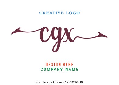 El logotipo de grabado CGX es sencillo, fácil de entender y autoritario