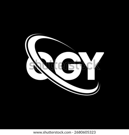 CGY logo. CGY letter. CGY letter logo design. Initials CG Y logo linked with circle and uppercase monogram logo. CGY typography for technology, business and real estate brand.