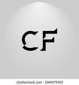 CH Abstract Black Letters with white and gray background in highlight