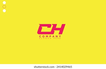 Letras alfabéticas CH Iniciales Logotipo de monograma HC, C y C