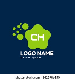 CH company linked letter logo concept. Designed for your web site design, logo, app, UI. initial logo design