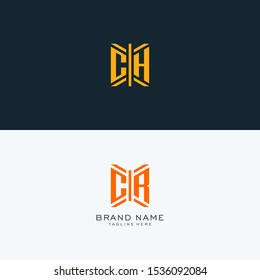 CH CR monogram Logo Set modern graphic design, Inspirational logo design for all companies. -Vectors