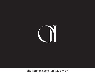 CH creative initial logo design and monogram logo