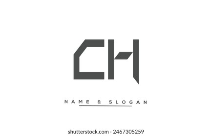 CH, HC Abstract Letters Logo Monogram