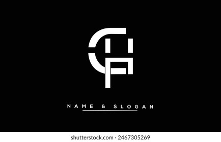 CH, HC Abstract Letters Logo Monogram