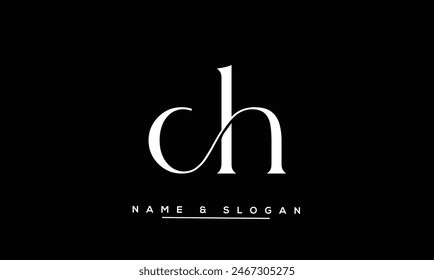 CH, HC Abstract Letters Logo Monogram