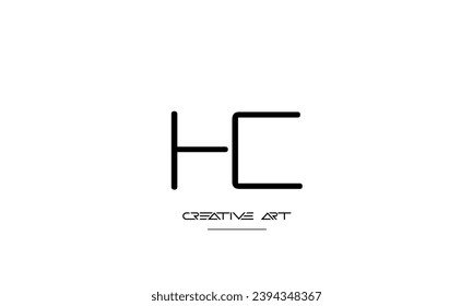 CH, HC, C, H abstrakte Buchstaben Logo-Monogramm