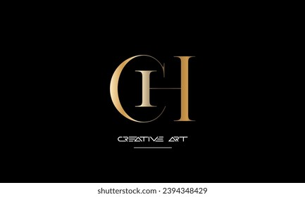 CH, HC, C, H abstrakte Buchstaben Logo-Monogramm