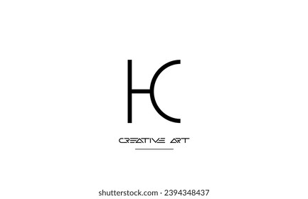 CH, HC, C, H abstract letters logo monogram