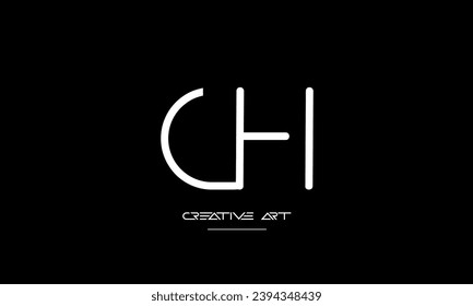 CH, HC, C, H abstract letters logo monogram