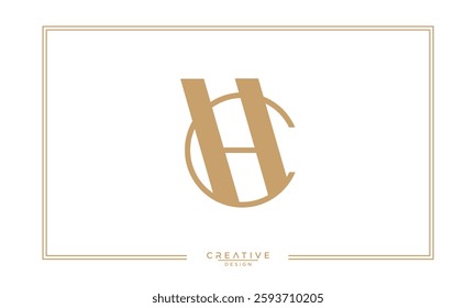 CH, HC, C, H, Abstract Letters Logo Monogram