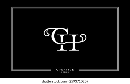 CH, HC, C, H, Abstract Letters Logo Monogram