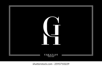 CH, HC, C, H, Abstract Letters Logo Monogram