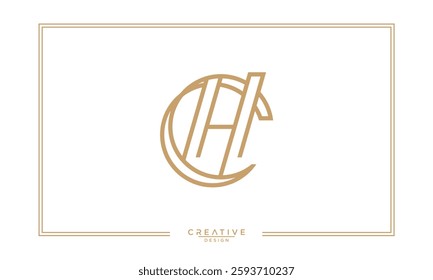 CH, HC, C, H, Abstract Letters Logo Monogram