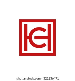 CH HC initial company, red square frame