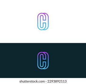 CH, HC Initial Letter Logo Design Vorlage Vektorgrafik
