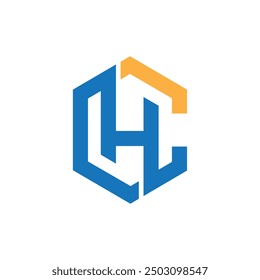 CH or HC letter logo design vector for business