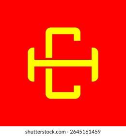 CH or HC monogram logos overlapping