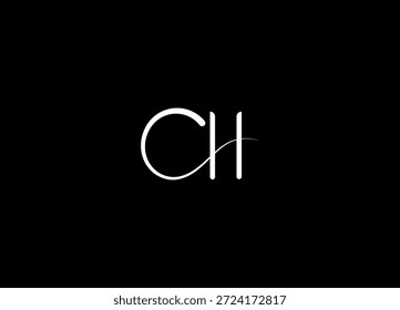 CH initial letter logo design and creative logo