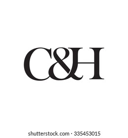 C&H Initial logo. Ampersand monogram logo