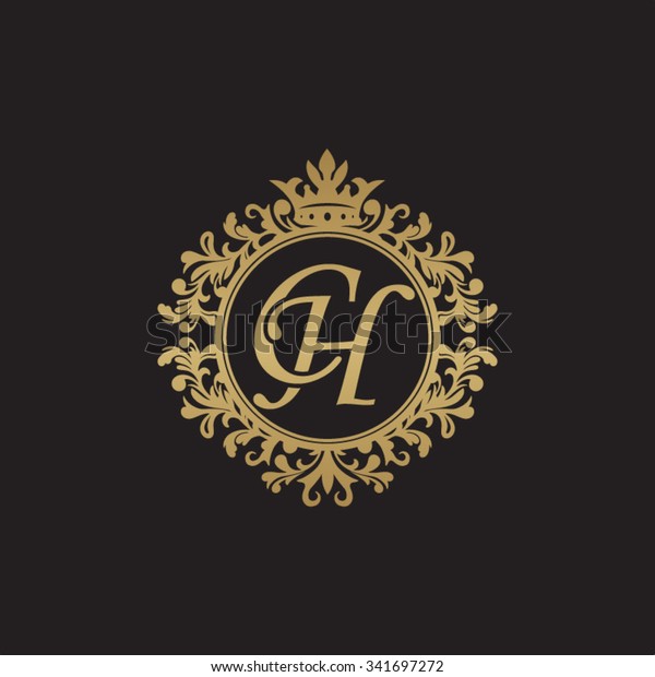 Ch Initial Luxury Ornament Monogram Logo Stock Vector (Royalty Free ...