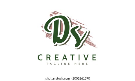 CH Initials, handwriting logo vector