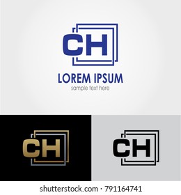 CH Letter Design - Initials Logo