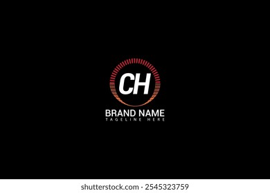 Logotipo de la letra CH Diseño Creativo. CH monograma Logo Vector de concepto único. CH creativo moderno plano abstracto iniciales letra logo.