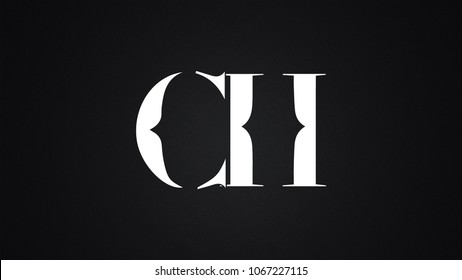 CH Letter Logo Design Template Vector