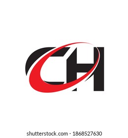 vector de diseño de logotipo de letra CH