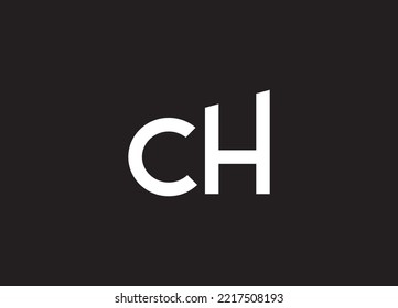 CH Letter Logo Design vector. Illustration of Letter CH  monogram Logo design