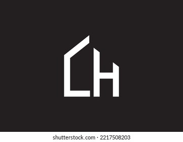CH Letter Logo Design vector. Illustration of Letter CH  monogram Logo design