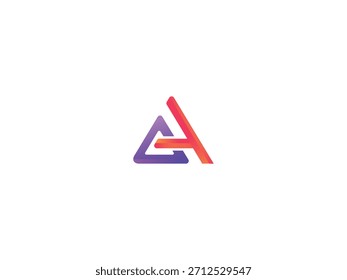 CH letter logo design vector with gradient colors. CH Letter gaming Logo Design. Initial letters HC logo 