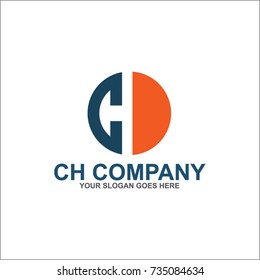 CH letter logo Design Vector template