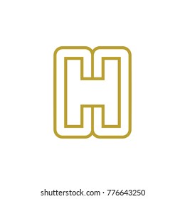 CH letter logo design vector