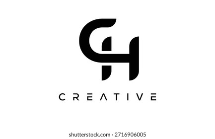 CH Letter Monogram Logo for Modern Creative Brand Identity