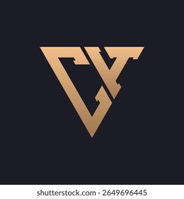 Design do logotipo CH. Moderno, minimal, elegante e luxuoso logotipo CH. Letra monográfica triangular elegante CH Logo Design para a identidade corporativa da marca.