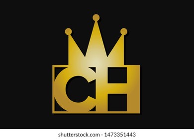 ch logo with gold crown