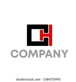 ch logo icon design template sign