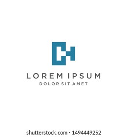 CH Logo Monogram Icon Vector Template