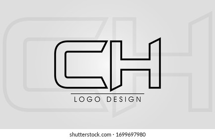 ch logo monogram icon vector template
