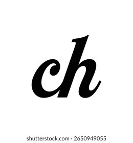 ch design de logotipo minimalista moderno com elegância intemporal, linhas limpas e espaço negativo inteligente - ideal para soluções de marca de negócios profissionais, criativas e premium.