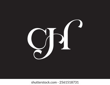CH monogram logo design and company logo