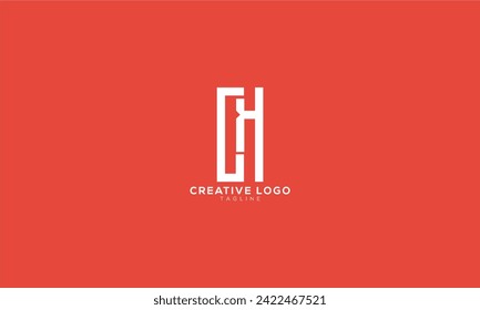 CH OH Abstract initial monogram letter alphabet logo design